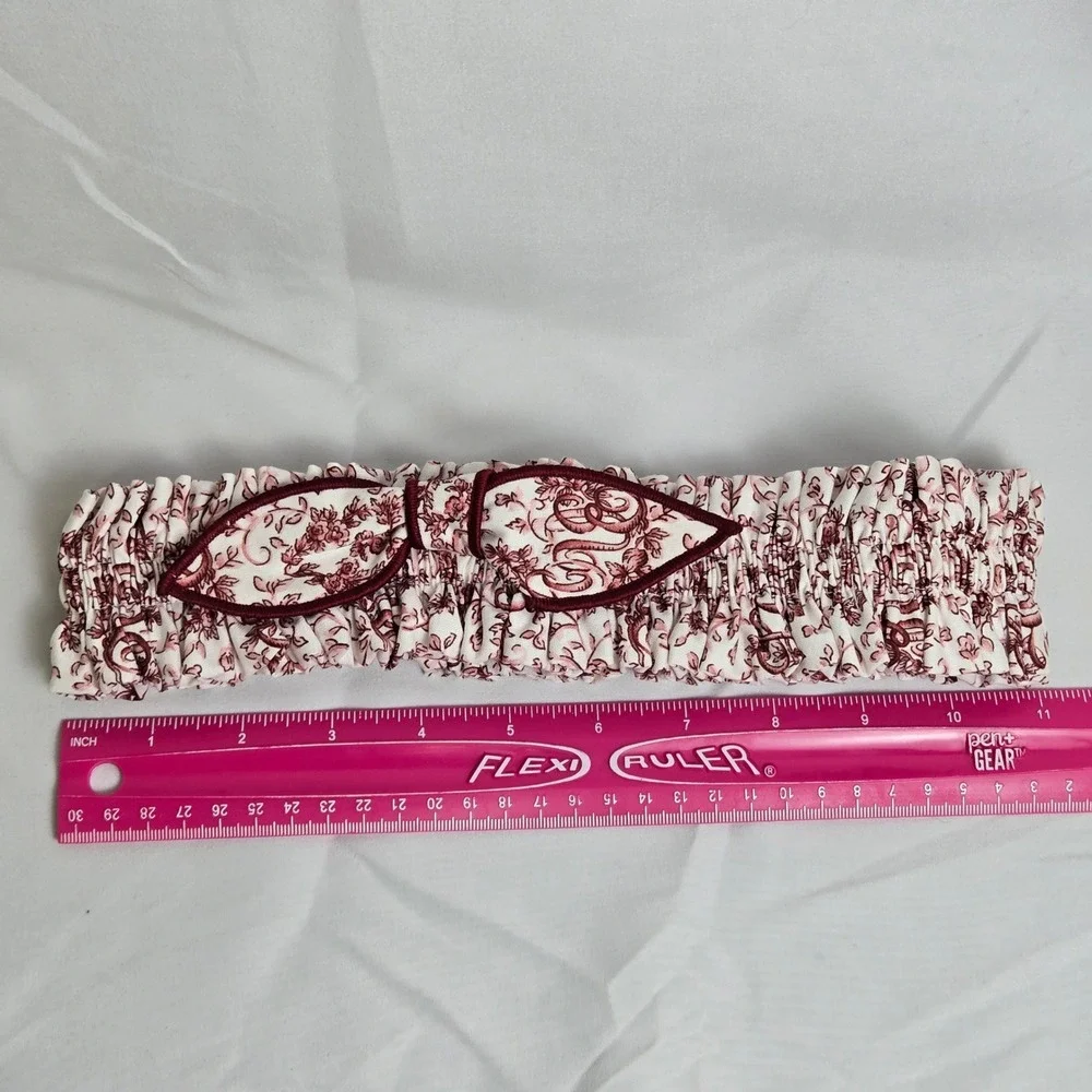 Longaberger Basket Garter Letters Of Love Fabric Pattern Medium 2617494 New Vtg